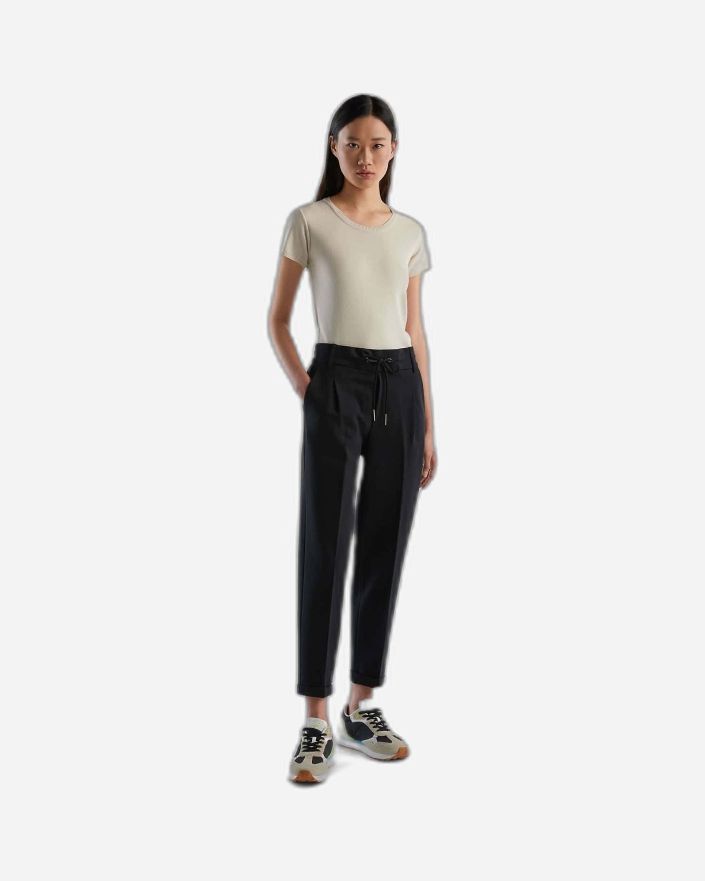 Short sleeve sweater in 100% cotton