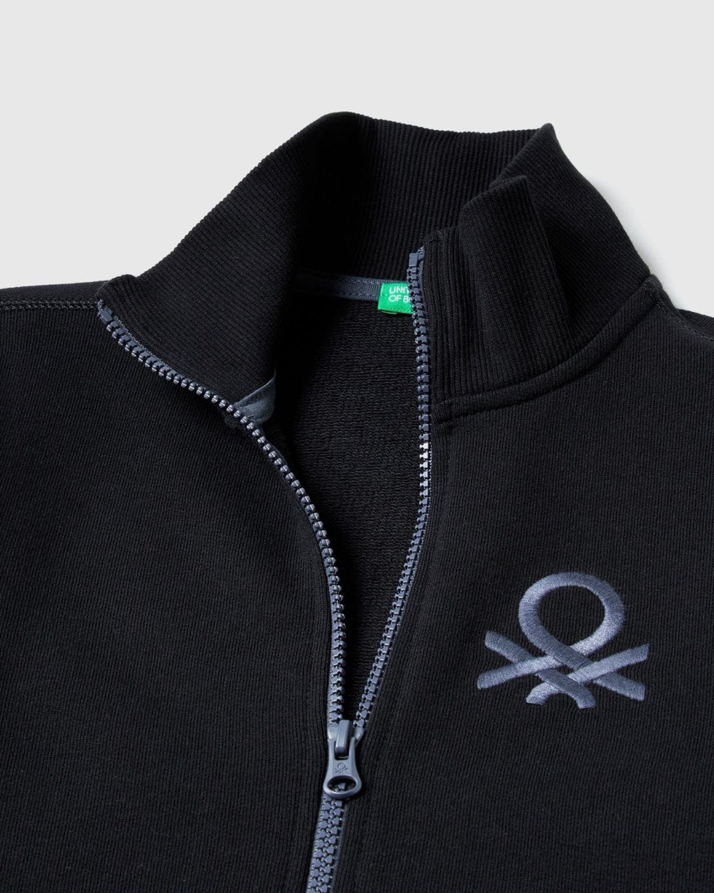 Pure cotton sweatshirt with zip