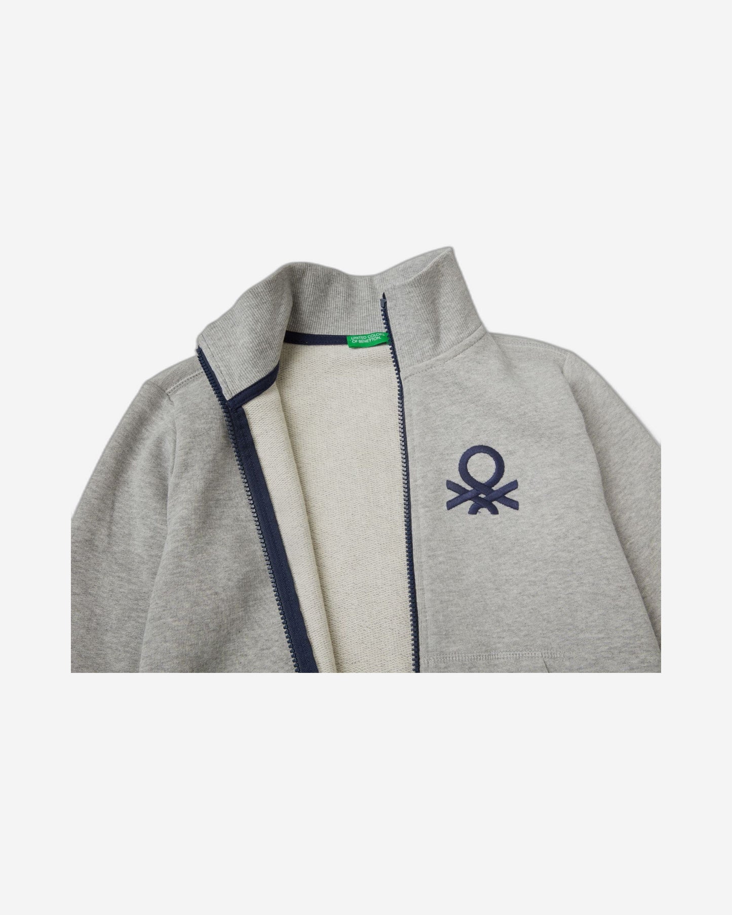 Pure cotton sweatshirt with zip
