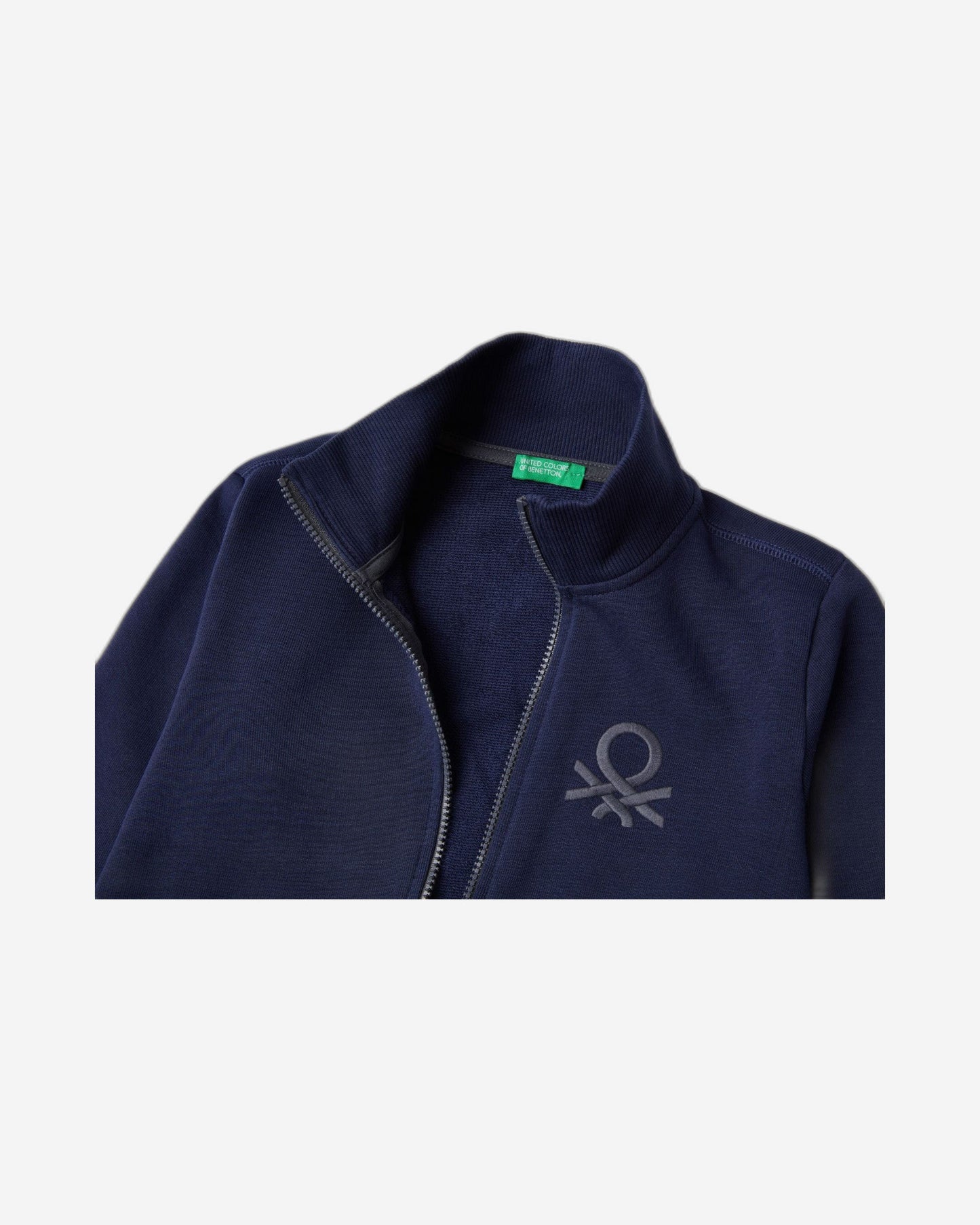 Pure cotton sweatshirt with zip
