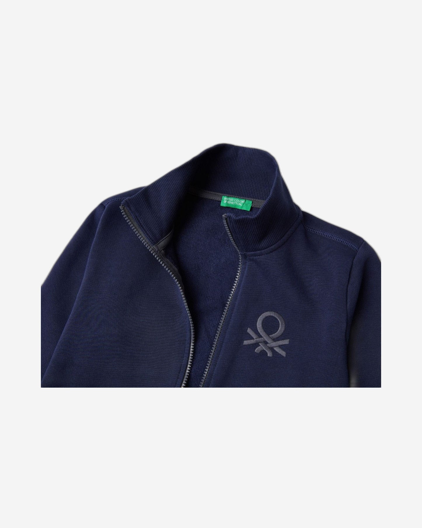 Pure cotton sweatshirt with zip