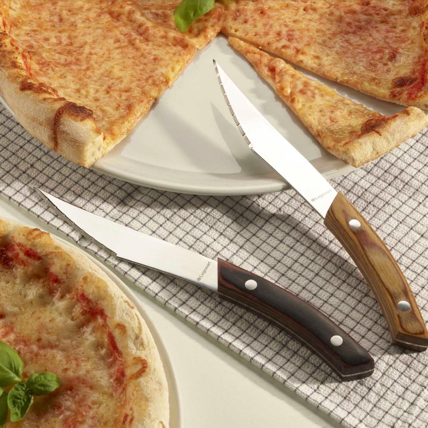 Legnoart Napoli Set Of 4 Pizza Knives Stainless Steel Light Handle Pk-10B