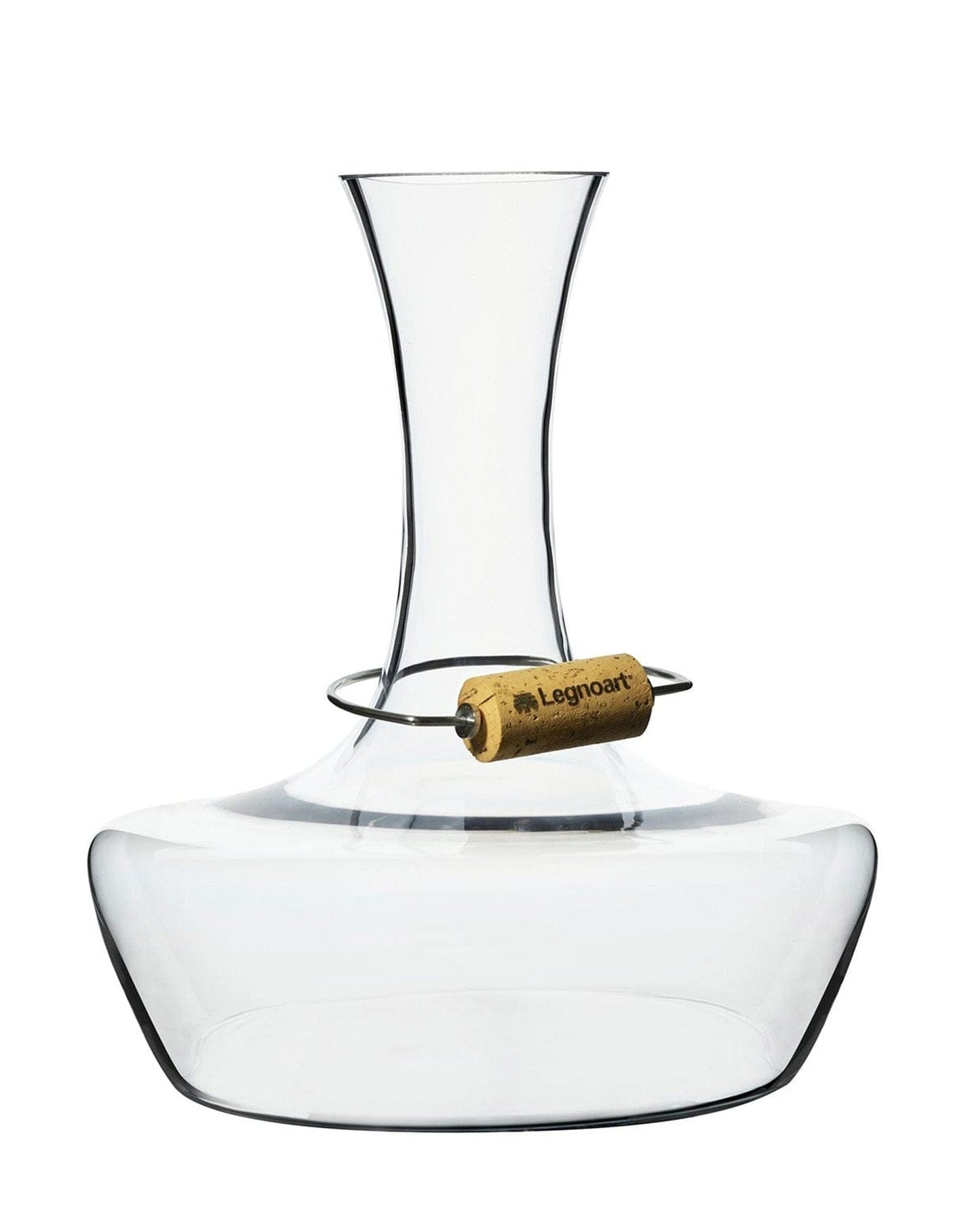 Legnoart Chateau Du Gout Decanter In Crystal And Cork Holder Dv-21