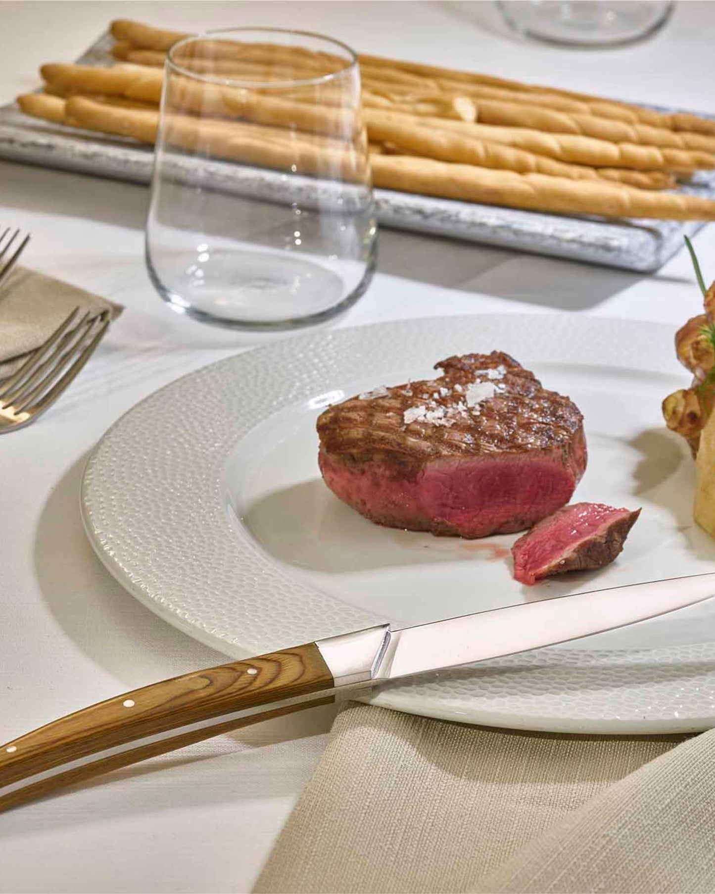 Legnoart Portehouse Set 4 Steak Knife Stainless Steel Light Handle Sk-7B