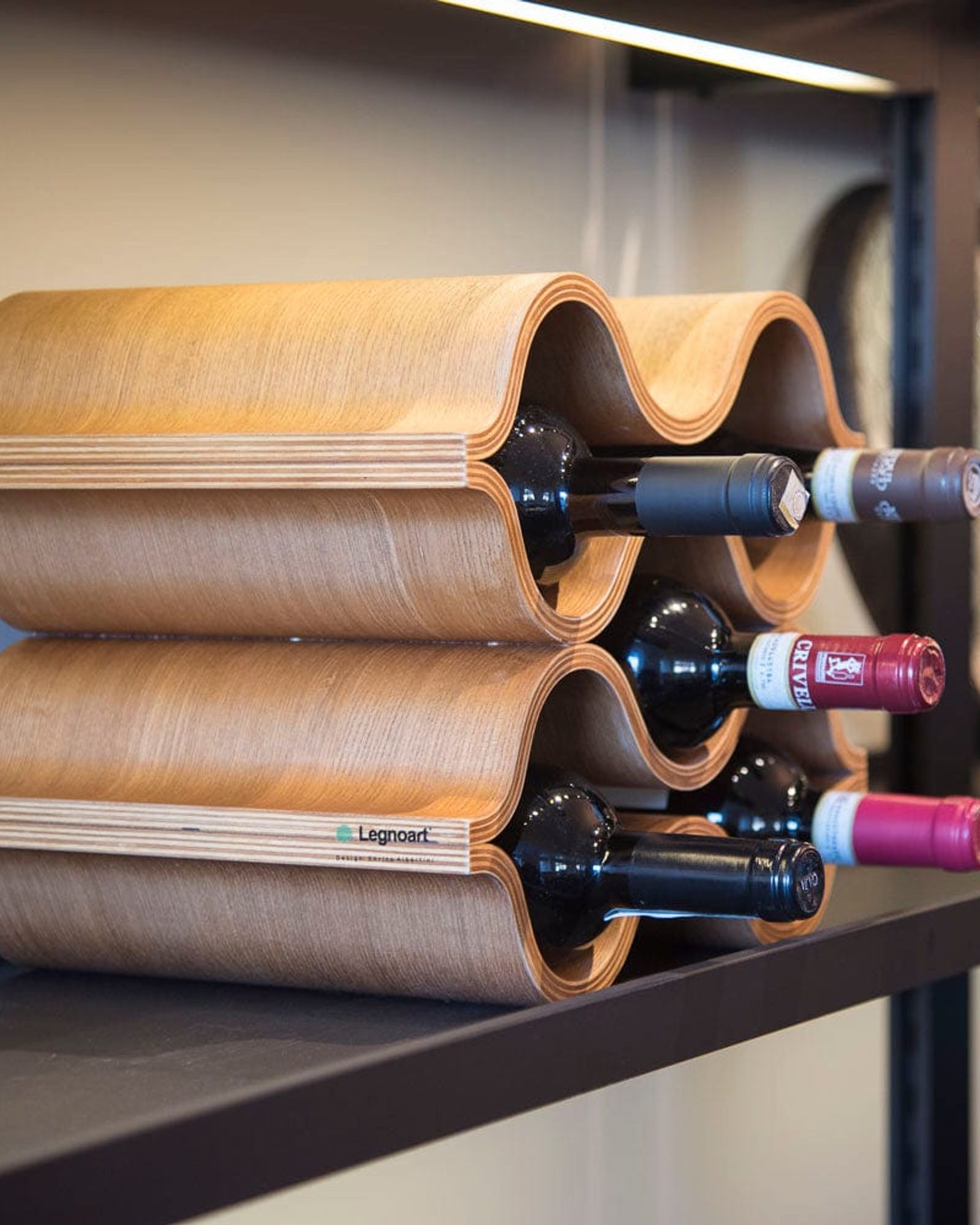 Legnoart Marea Bottle'S Rack Oak Wr-3