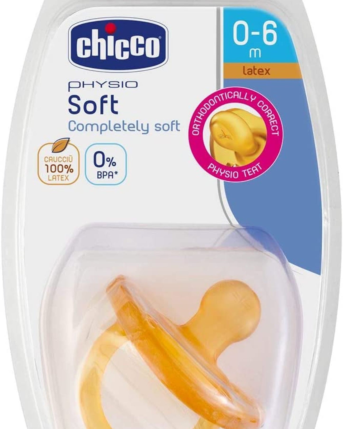 Chicco Soother Physio Soft Latex 16-36m ,1 Piece