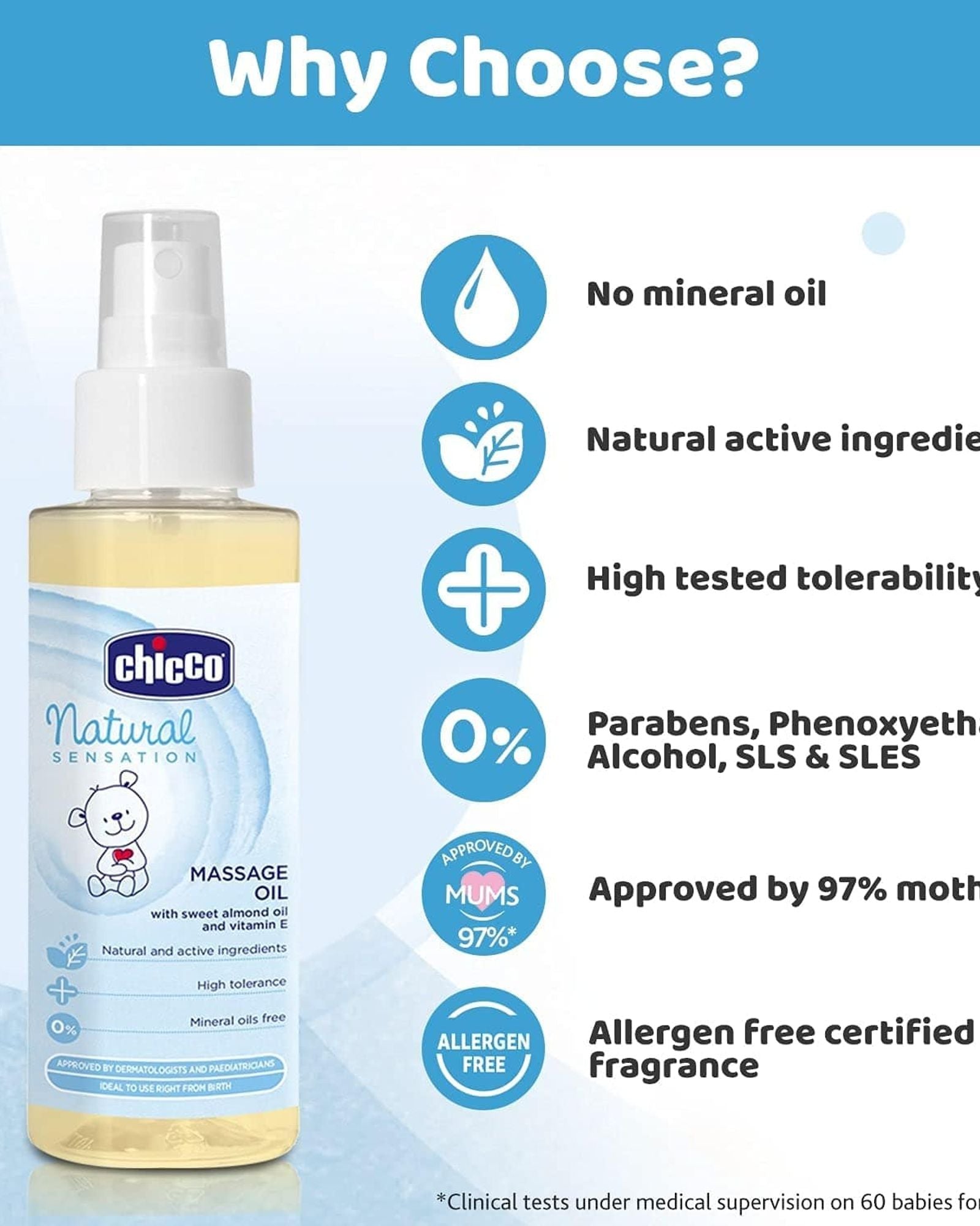 Chicco Natural Sensation Massage Oil,100ml