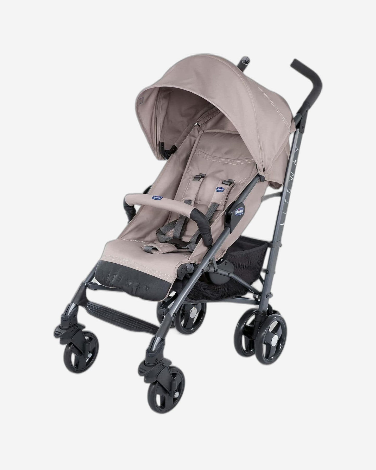 CHICCO LITEWAY 3 BASIC STROLLER WITH BUMPER BAR 0M-3Y DARK BEIGE