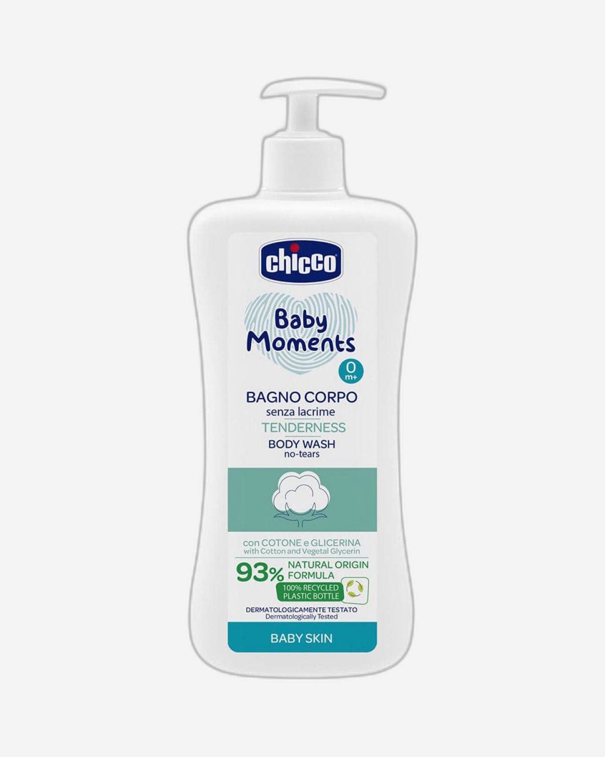 CHICCO BABY MOMENTS BODY WASH NO-TEARS TENDERNESS FOR BABY SKIN 0M+ 500ML