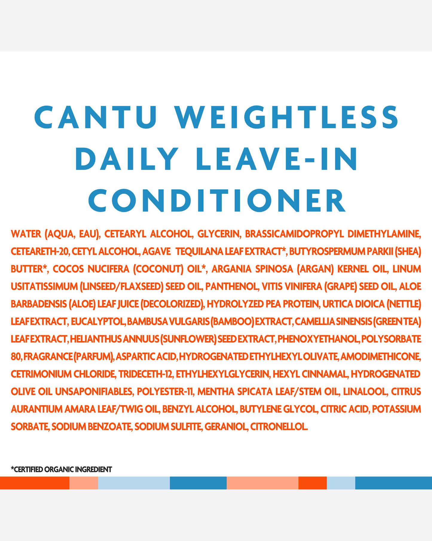 Cantu Weightless Daily Leave In 236Ml