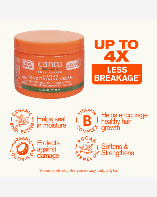 Cantu Natural Leave-In Conditioning Cream 340g