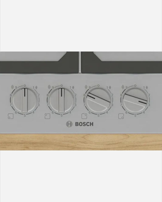 Bosch Gas Hob FlameSelect 4 Burners Steel