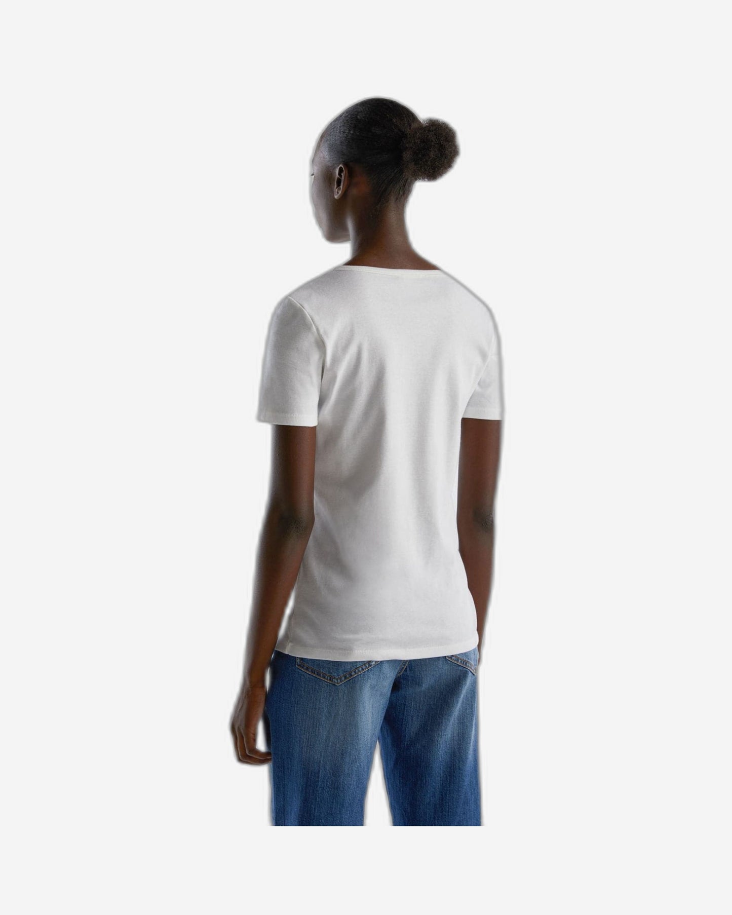 T-shirt in 100% cotton with glitter print logo
