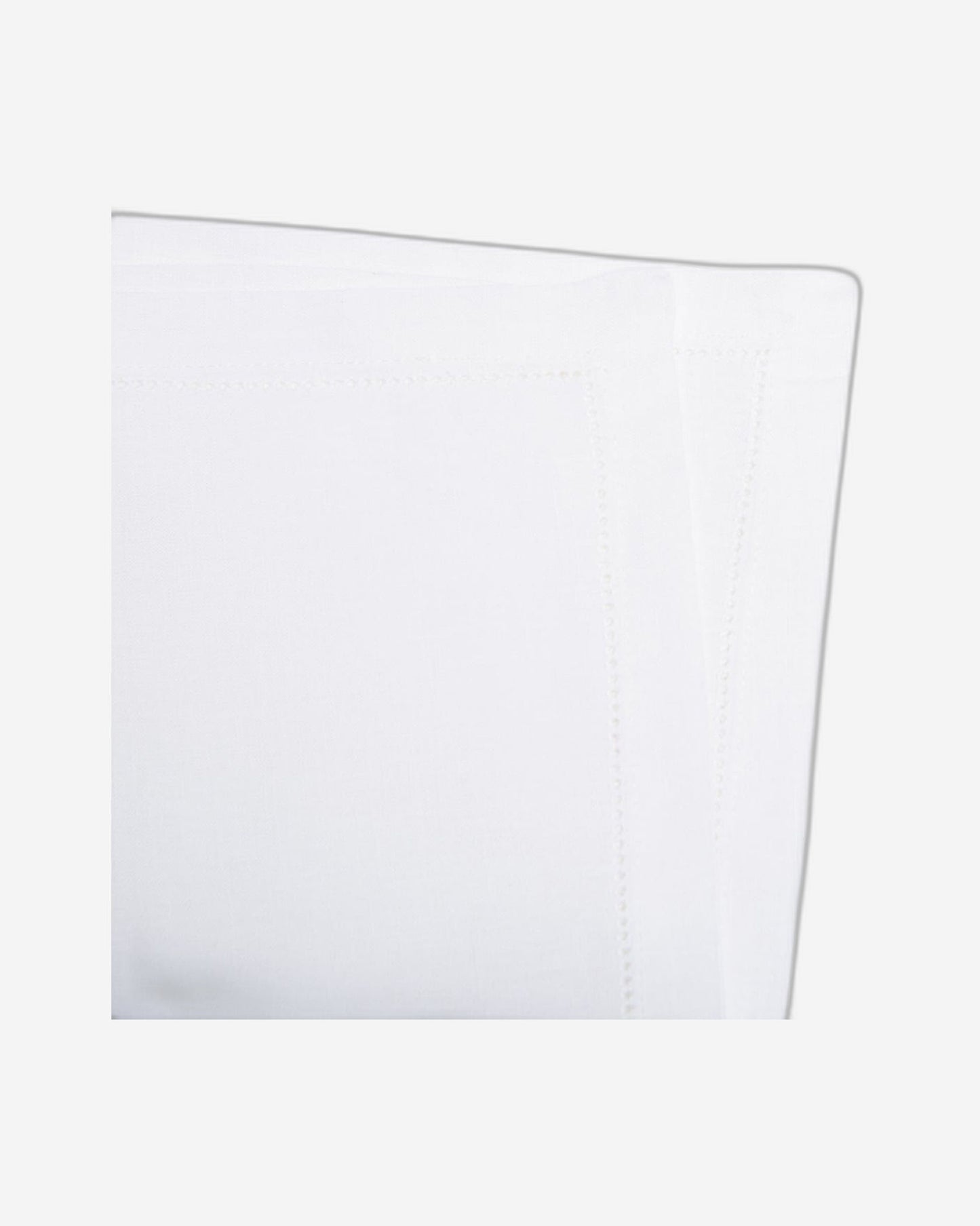 Paramount White 100% Linen Napkin With Hemstitch