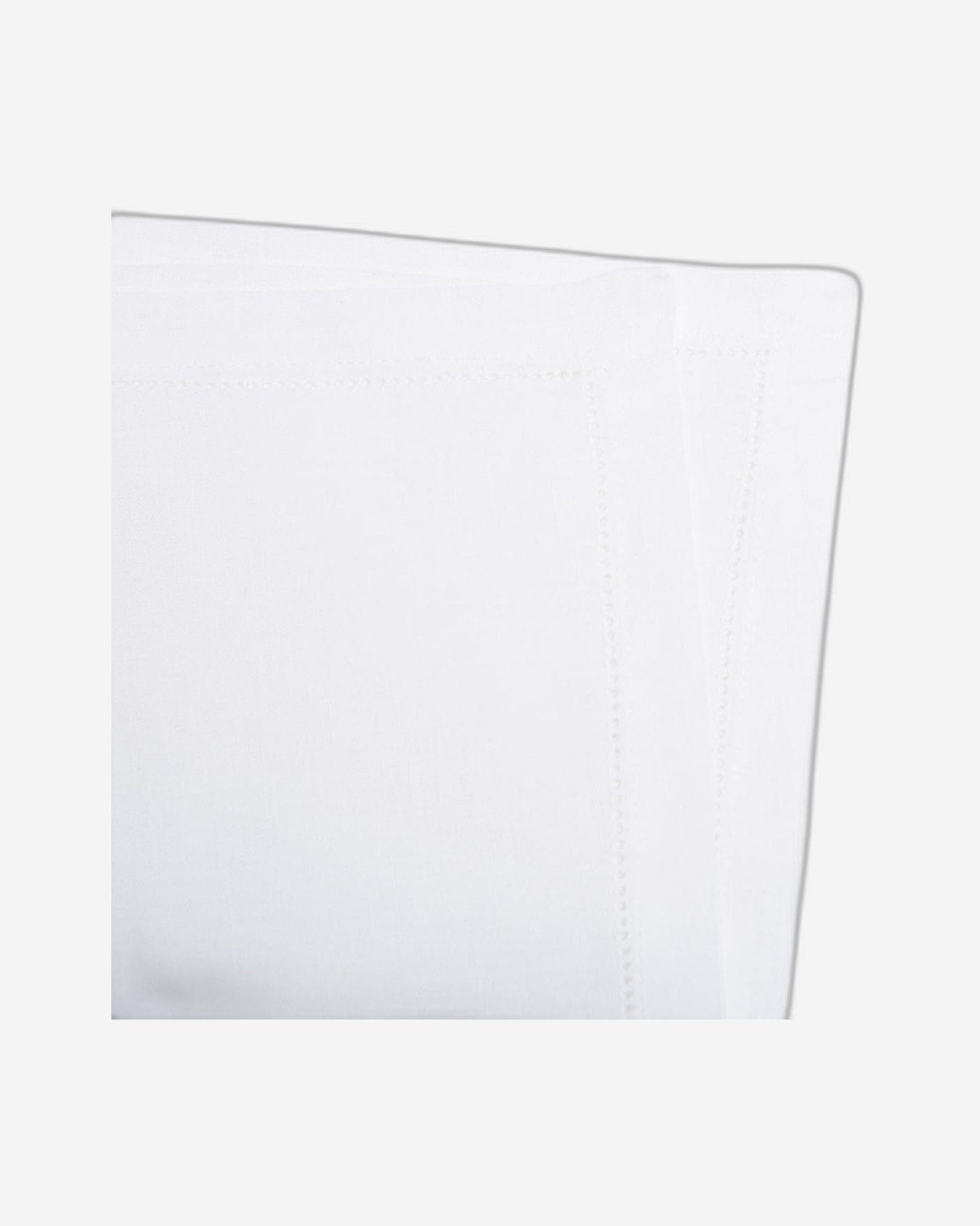 Paramount White 100% Linen Napkin With Hemstitch