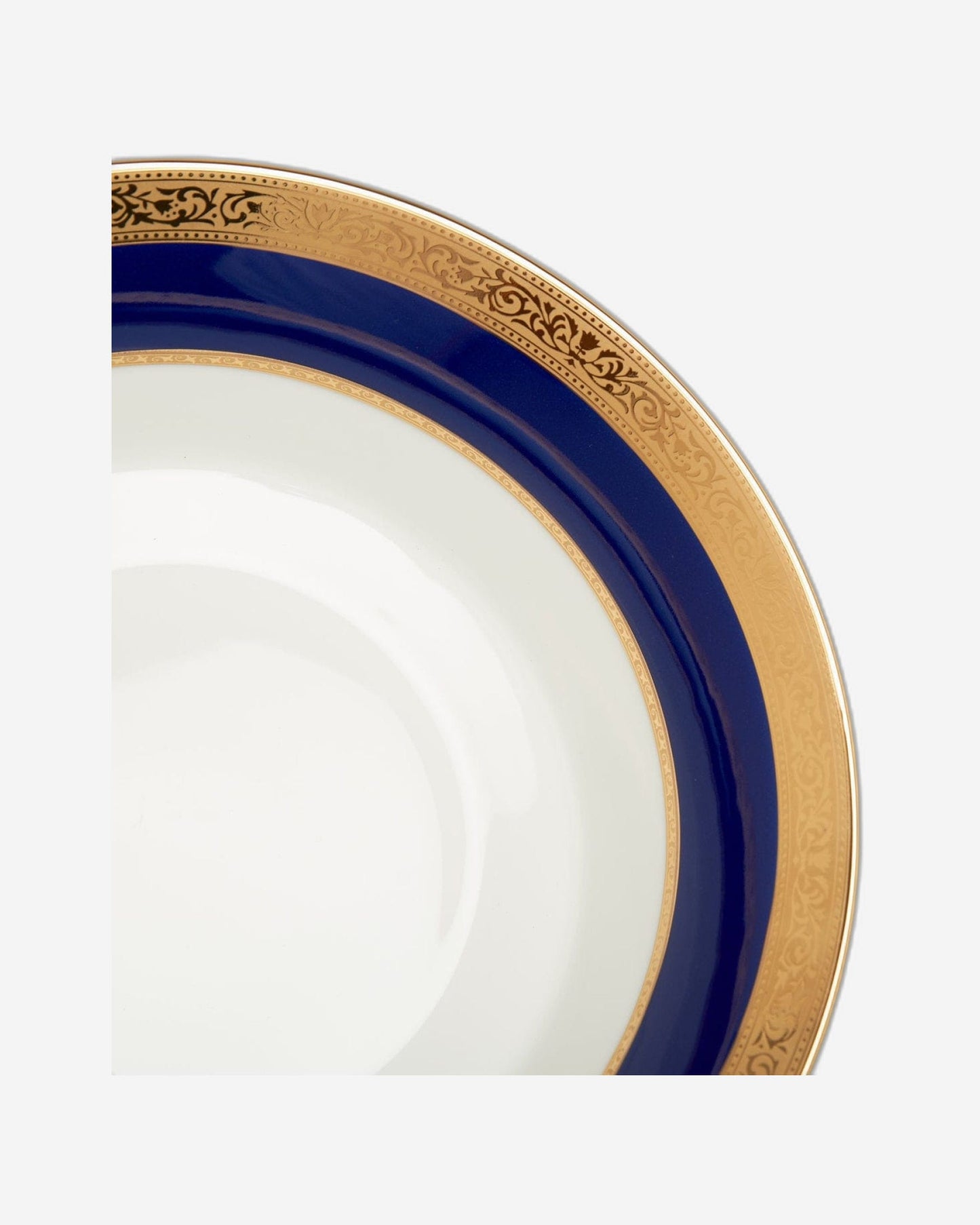 Dankotuwa Salad Bowl Large Victorian Gold Cobalt