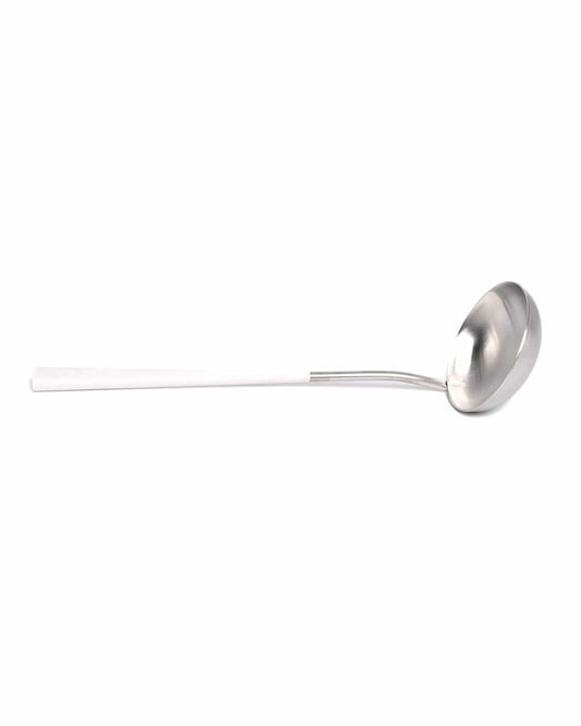 Belo Inox Neo White With Brushed Silver - Soup Ladle - Gift Box