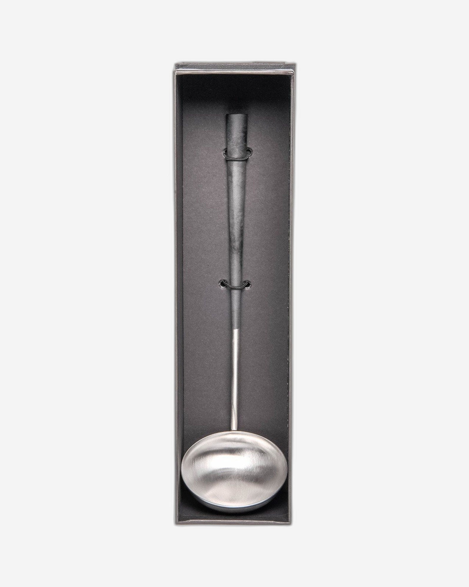 Belo Inox Neo Black With Brushed Silver - Soup Ladle - Gift Box