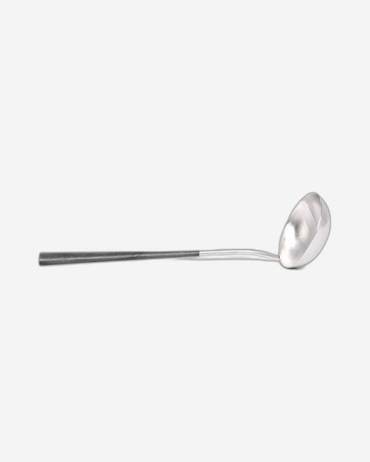 Belo Inox Neo Black With Brushed Silver - Soup Ladle - Gift Box