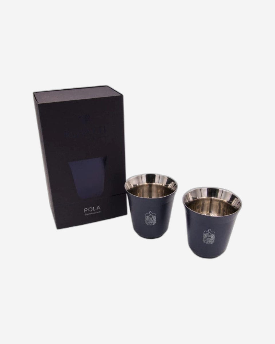 Rovatti Pola Uae Stainless Steel Cup Set Of 2 - 175 Ml