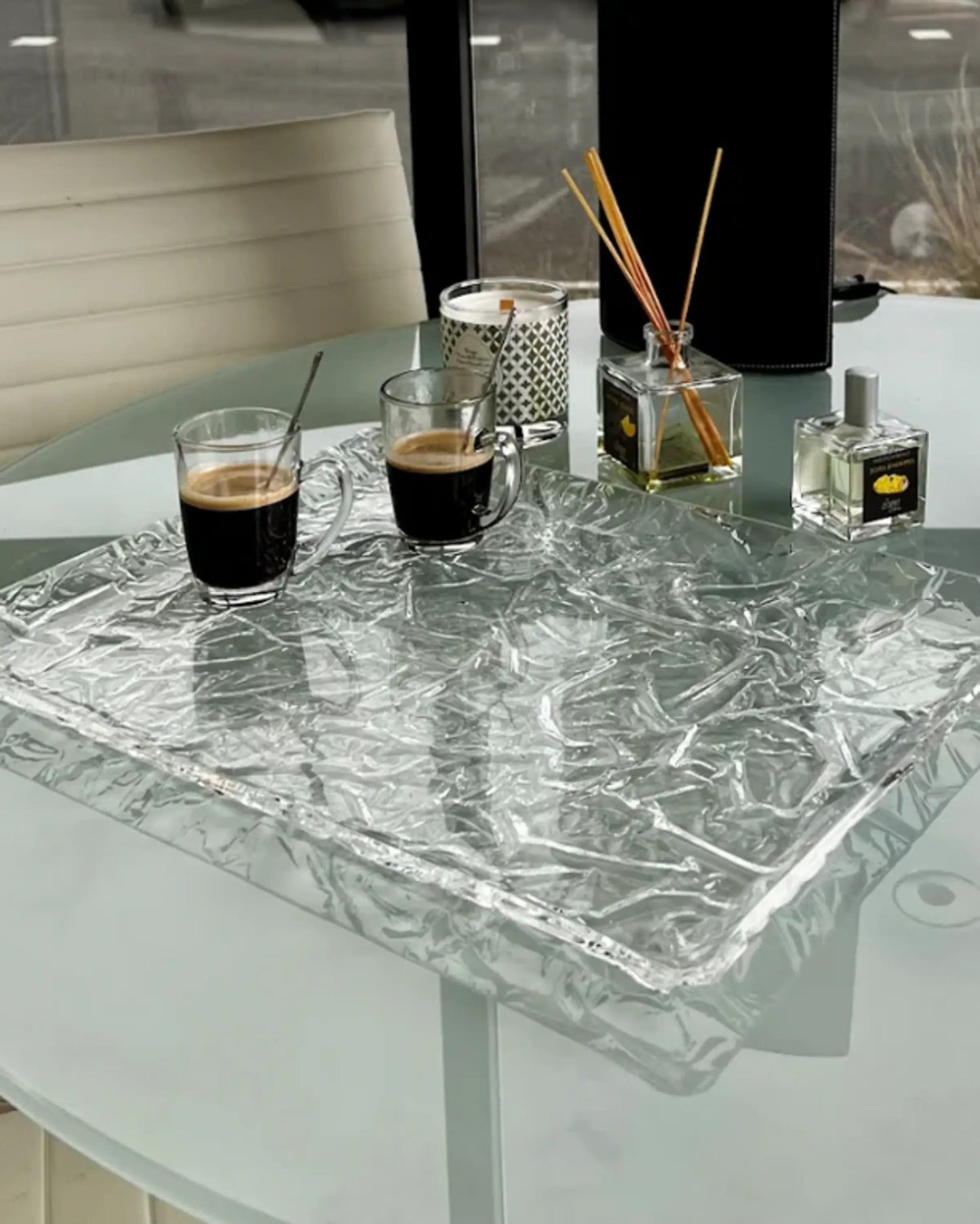 Frosty Acrylic Tray 46x36cm