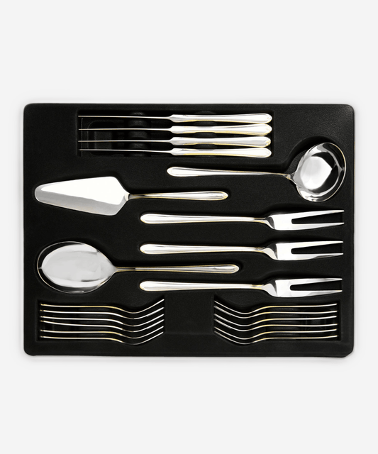 Deema 68Pc Cutlery Set Gold Plated