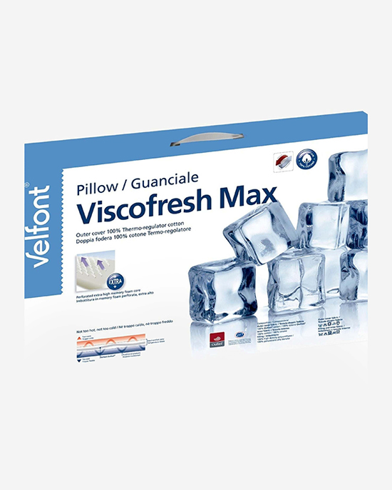 Velfont "Viscofresh Max" Memory Foam Pillow Extra High 17Cm
