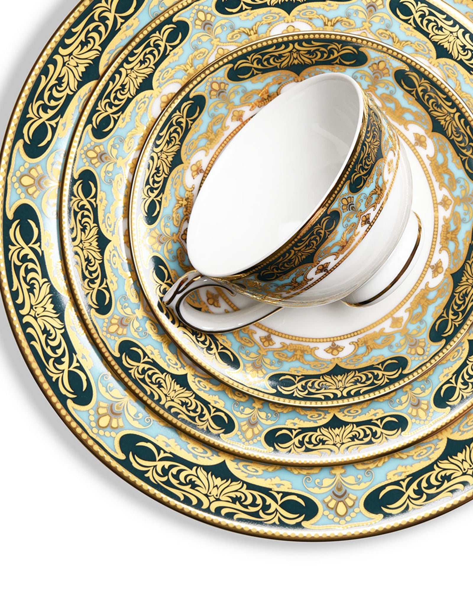 Dankotuwa Polina Green 98Pc Dinner Set