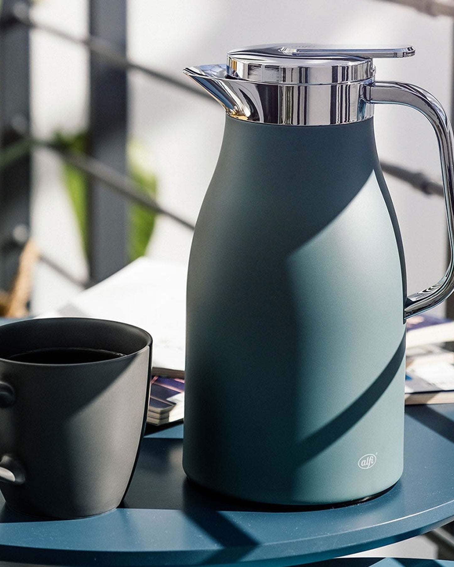 Alfi Skyline Flask Sea Pine 1L Chrome