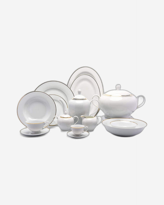 Everplus Ariadne Gold Dinner Set Of 83 Pcs