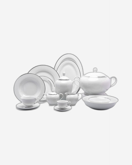 Everplus Ariadne Platinum Dinner Set Of 83 Pcs