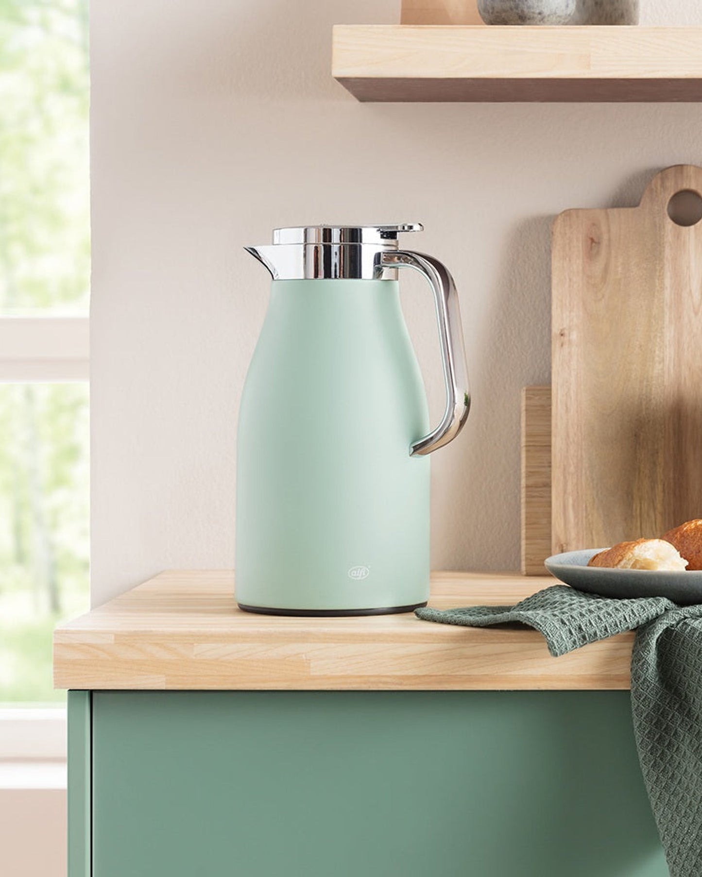 Alfi Skyline Flask Mint Matte 1L Chrome