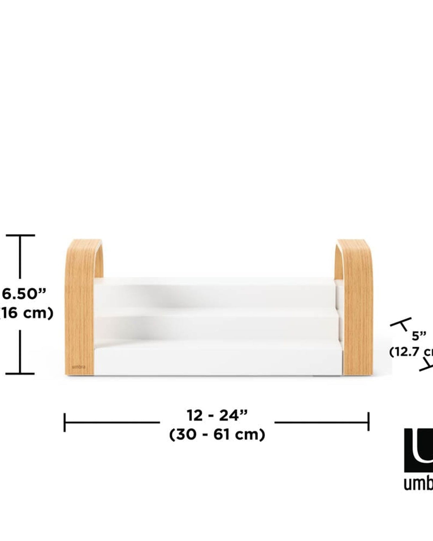 Umbra Bellwood Three-Tier Spice Shelf White/Natural