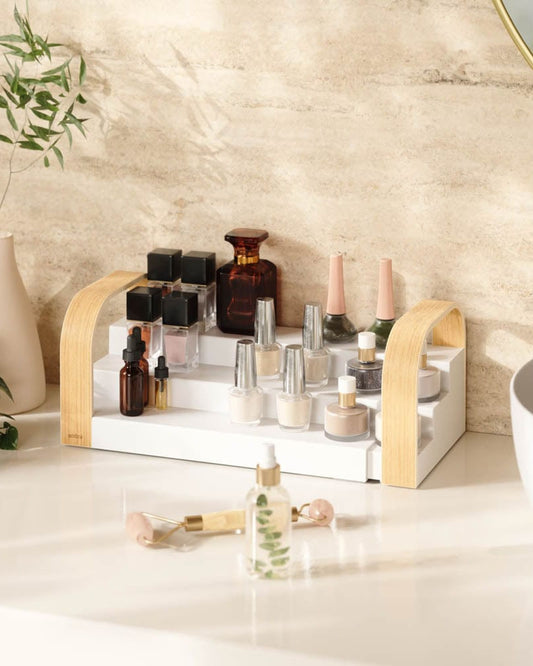 Umbra Bellwood Three-Tier Spice Shelf White/Natural