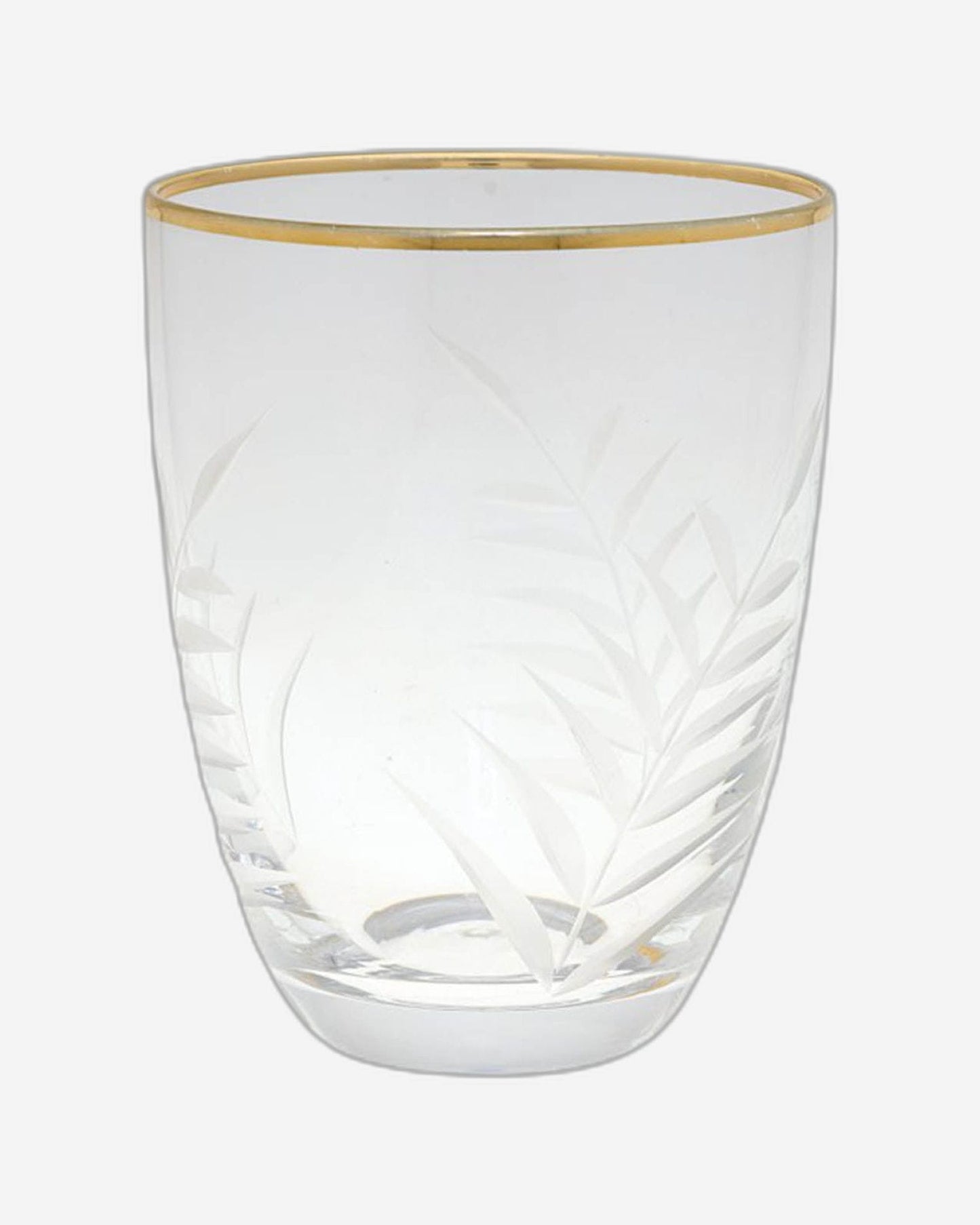 Greengate Estelle Water Clear With Cutting And Gold