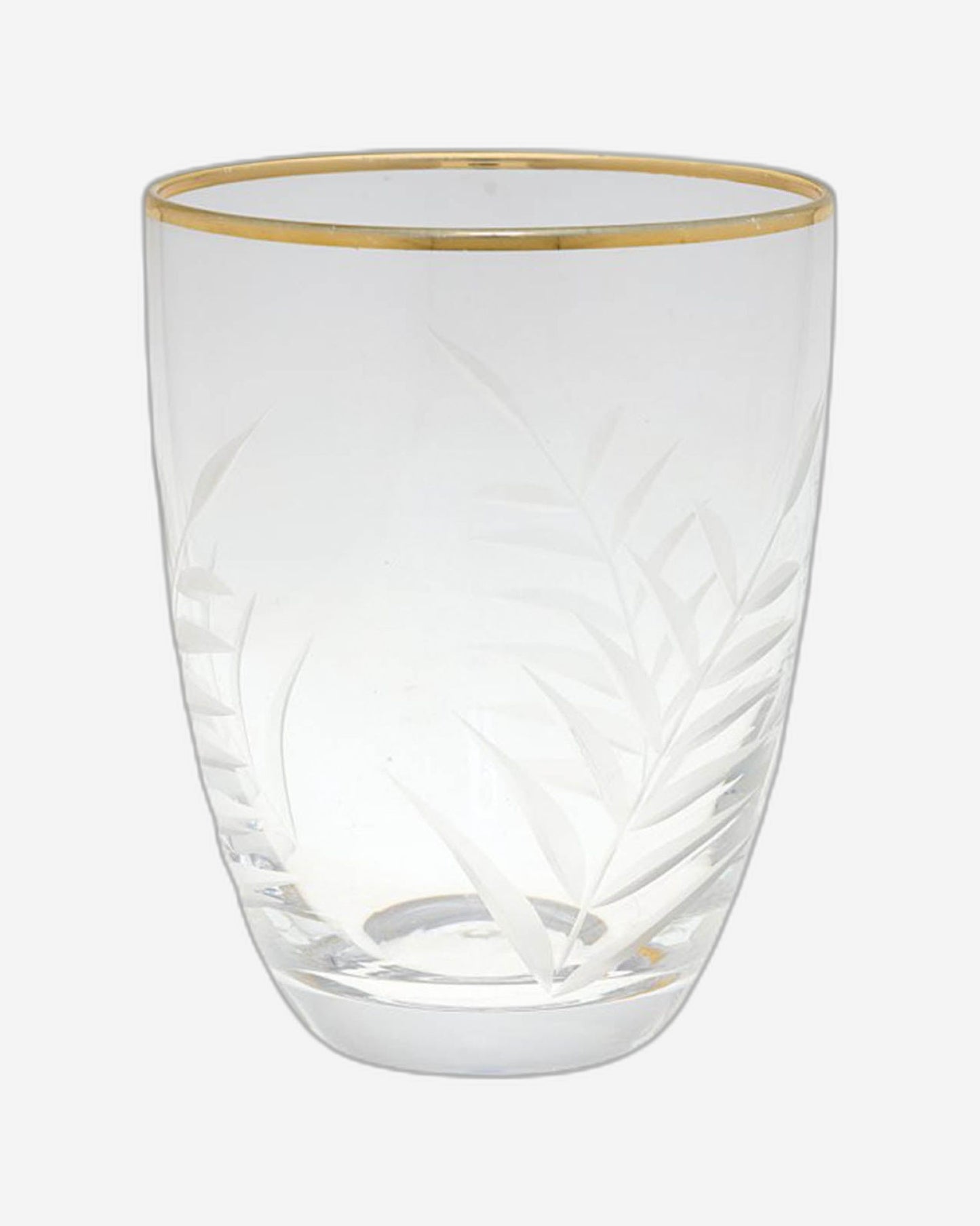Greengate Estelle Water Clear With Cutting And Gold