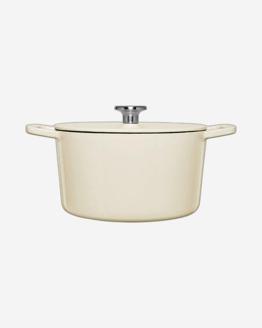 Fissler Cast Iron Roaster White Round 4.5L