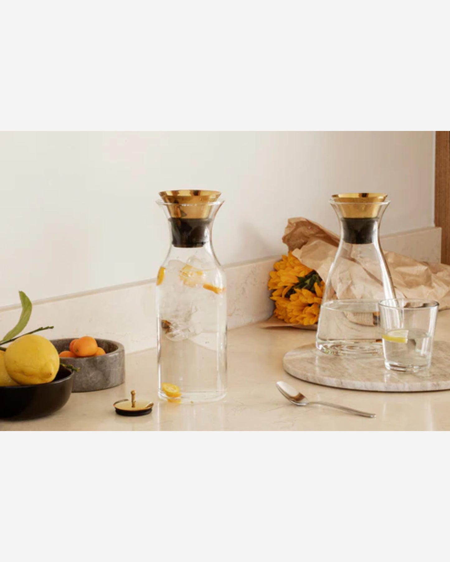 Eva Solo 568054 Fridge Carafe 1L Fliptop Brass