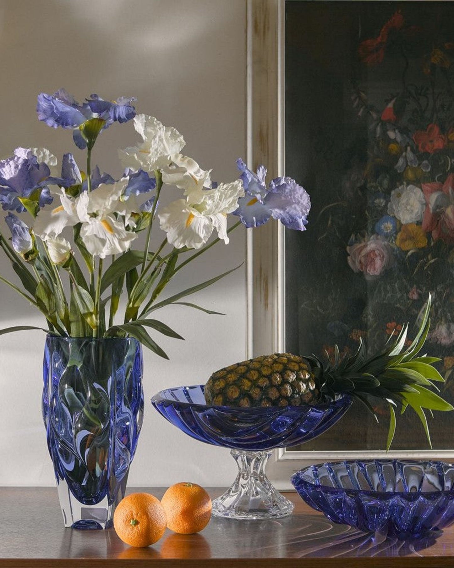 Bohemia Bamboo FTD Bowl 336 Non Lead With Blue Color