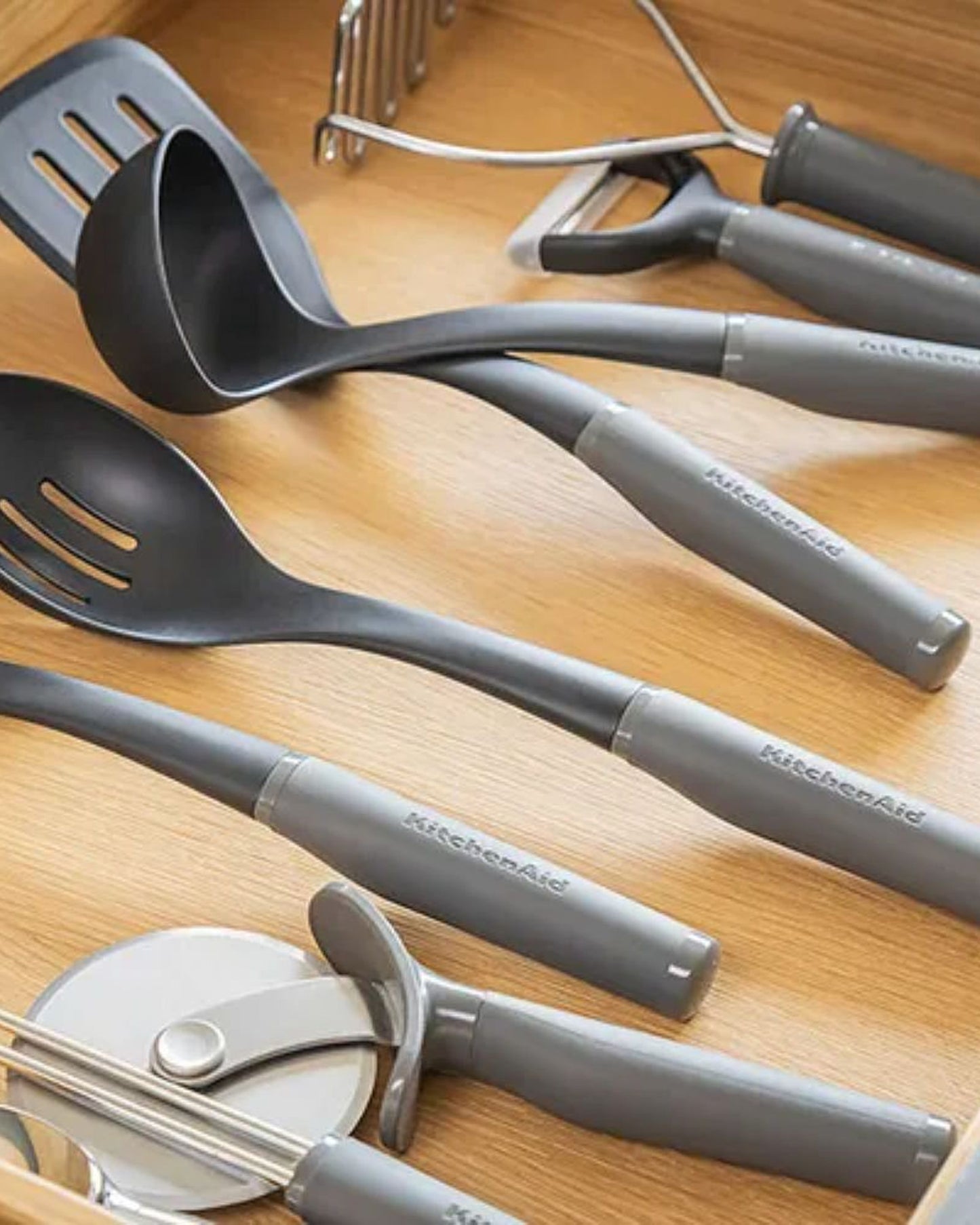 Kitchenaid Core Slotted Spoon Charcoal Grey