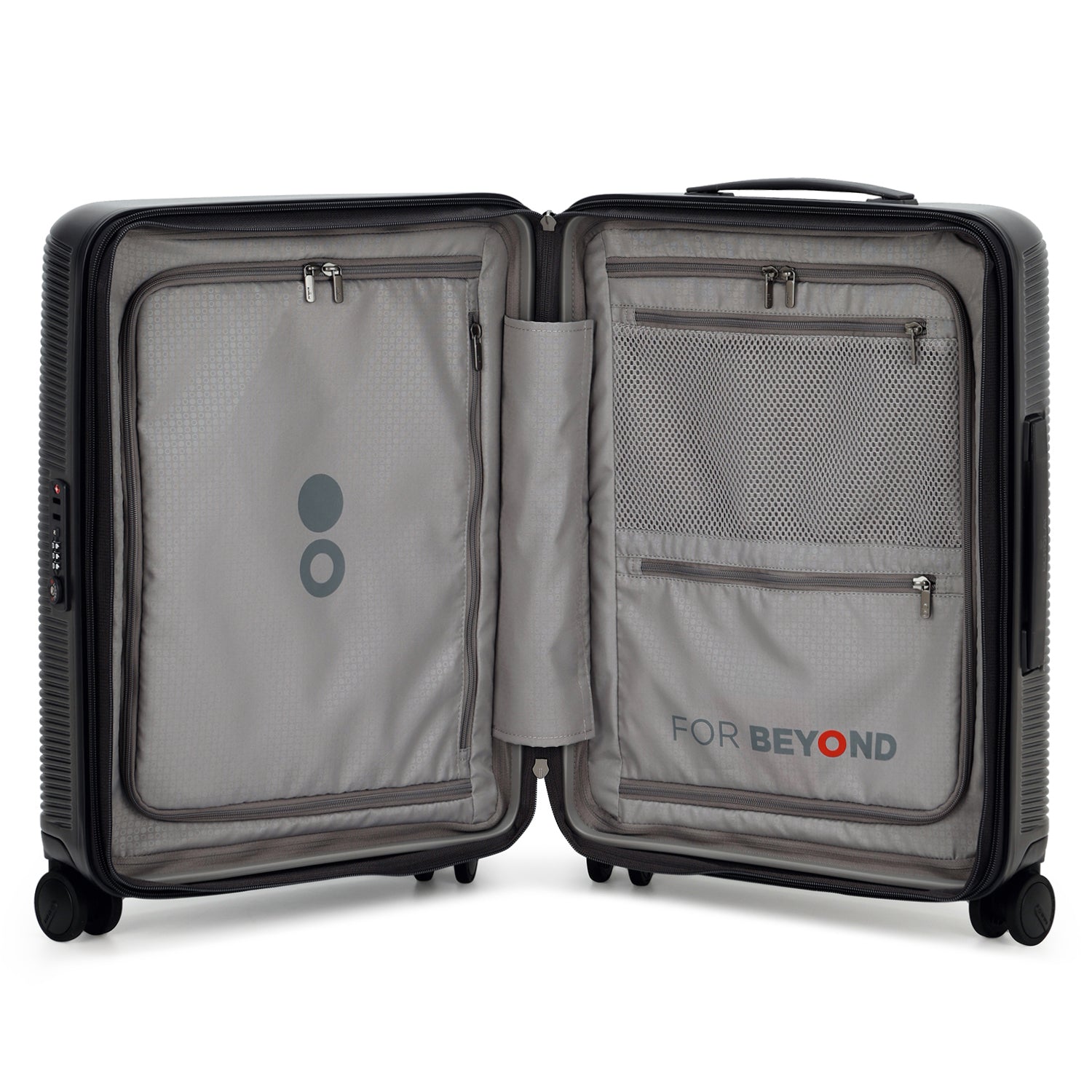 Echolac Ultima Hardcase 4 Double Wheel Expandable Set Of 3 Luggage Trolley