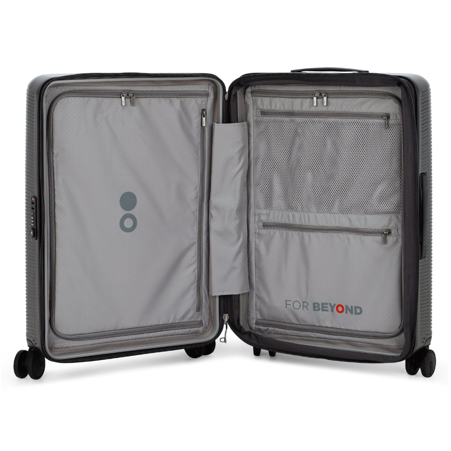 Echolac Ultima Hardcase 4 Double Wheel Expandable Set Of 3 Luggage Trolley