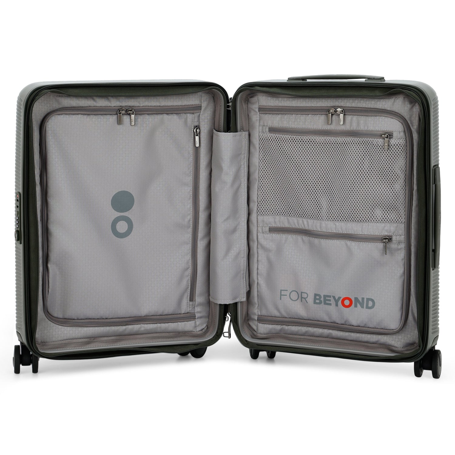 Echolac Ultima Hardcase 4 Double Wheel Expandable Set Of 3 Luggage Trolley