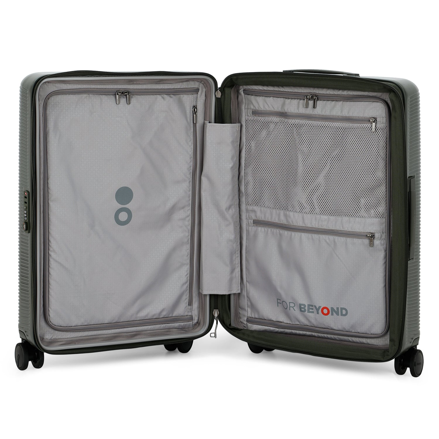 Echolac Ultima Hardcase 4 Double Wheel Expandable Set Of 3 Luggage Trolley