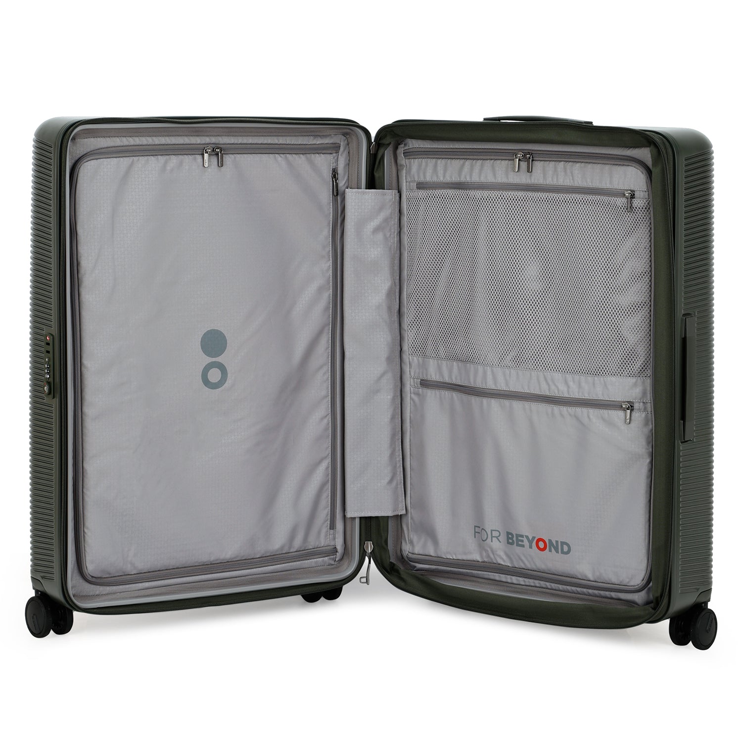 Echolac Ultima Hardcase 4 Double Wheel Expandable Set Of 3 Luggage Trolley