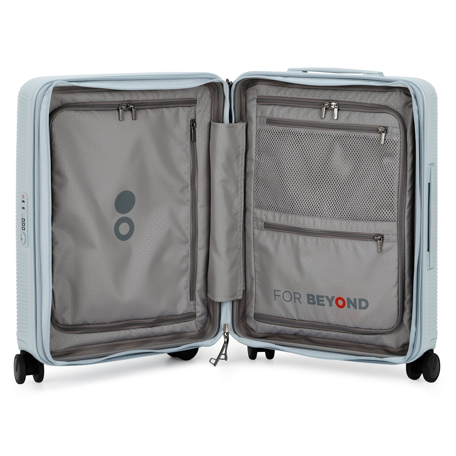 Echolac Ultima Hardcase 4 Double Wheel Expandable Set Of 3 Luggage Trolley