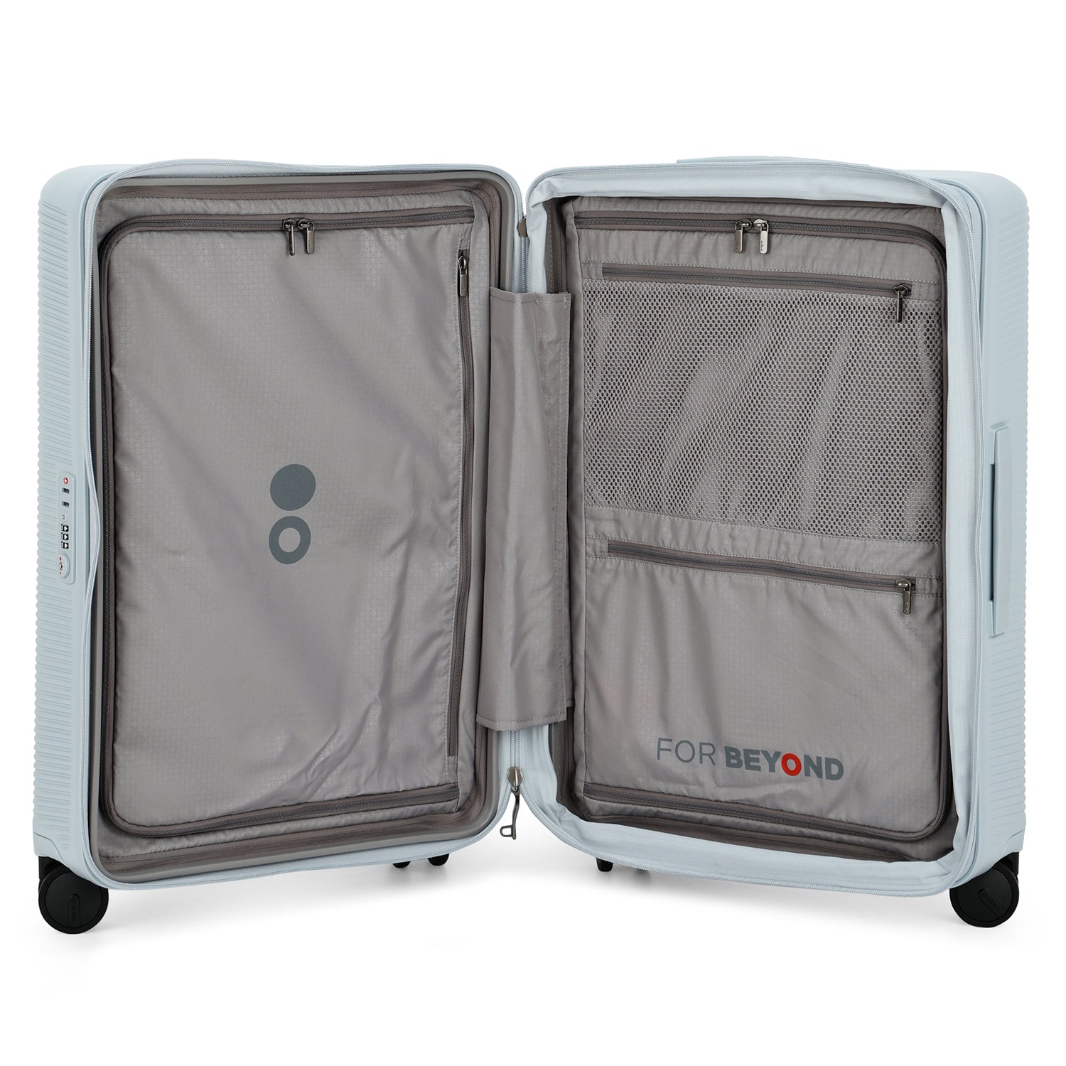 Echolac Ultima Hardcase 4 Double Wheel Expandable Set Of 3 Luggage Trolley