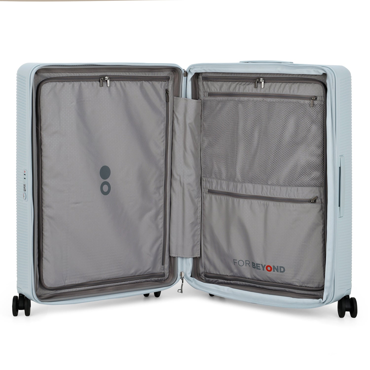 Echolac Ultima Hardcase 4 Double Wheel Expandable Set Of 3 Luggage Trolley