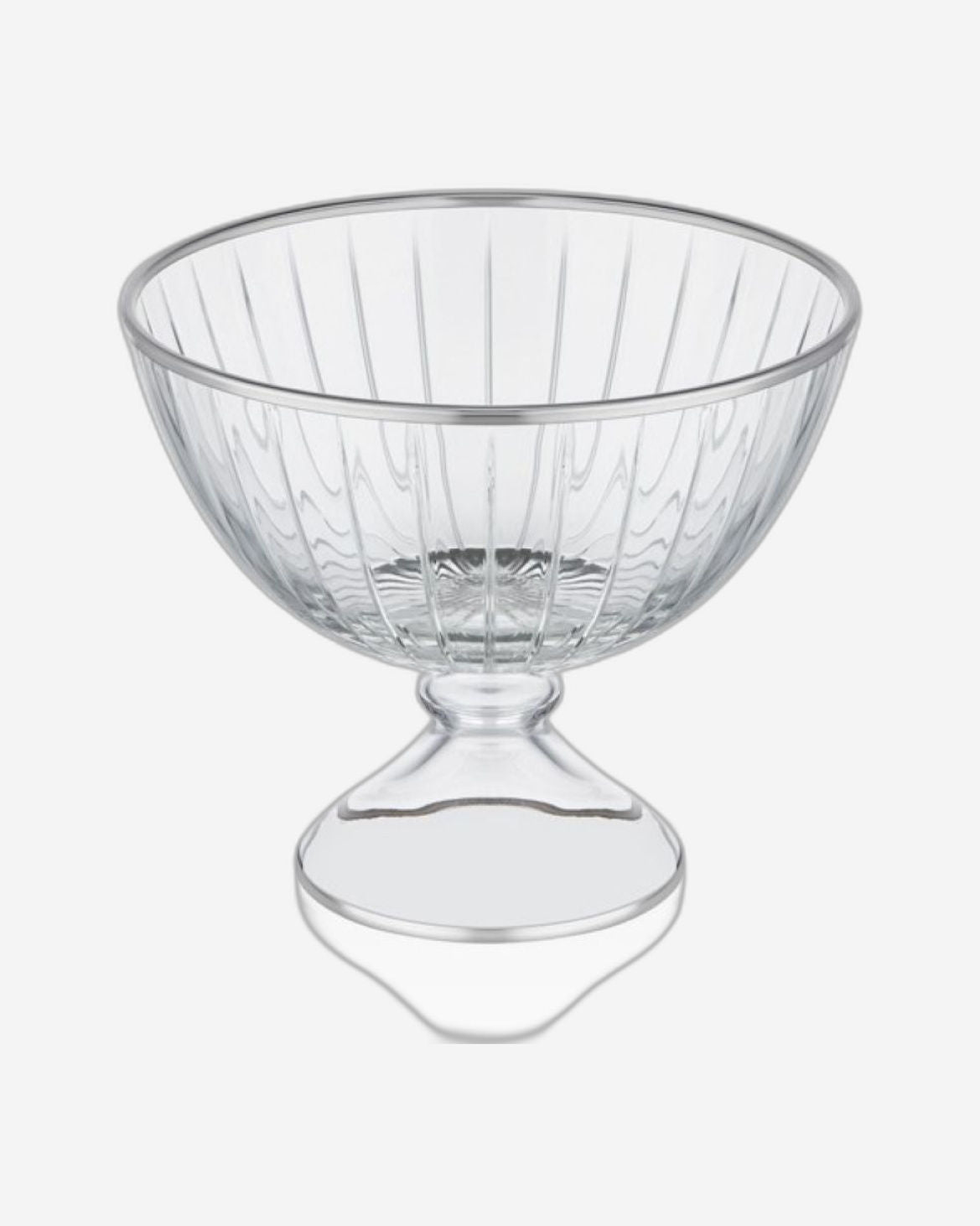Decorium Accademia Platinum Bowl W/Stand 23.5 Cm