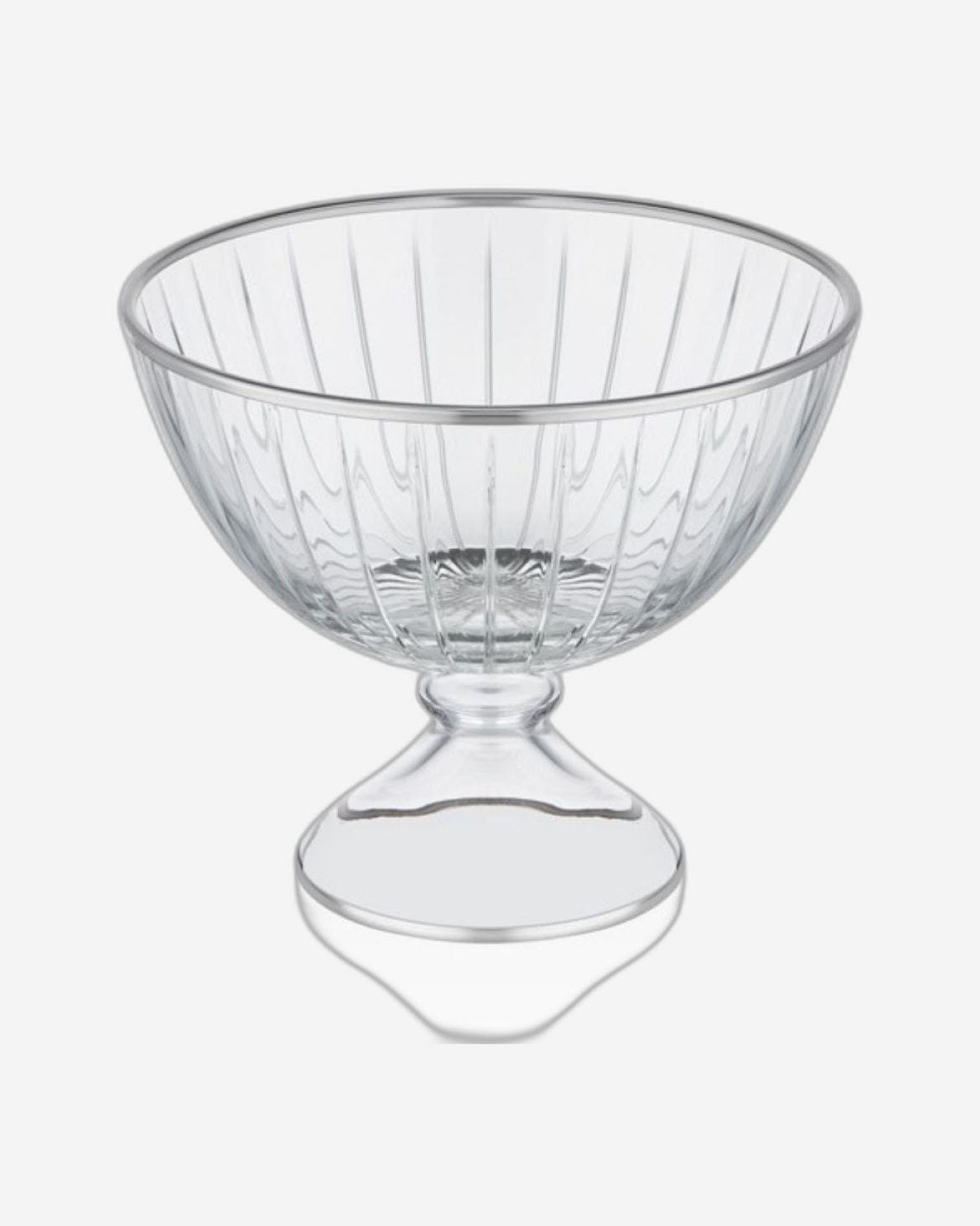 Decorium Accademia Platinum Bowl W/Stand 23.5 Cm